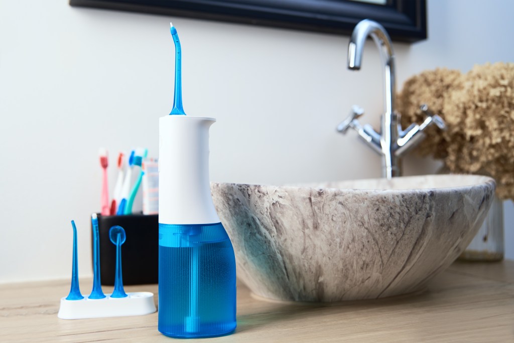 Blue, Home, Oral,I rrigator, Kit, Bathroom, Waterpik, For Teeth